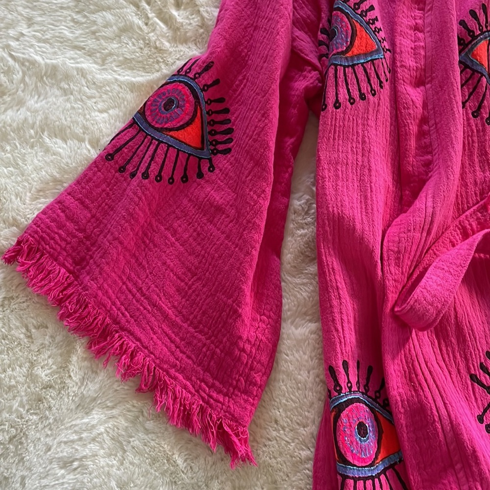 Turkish Cotton Robe OS New WO Tags - Picture 5 of 8